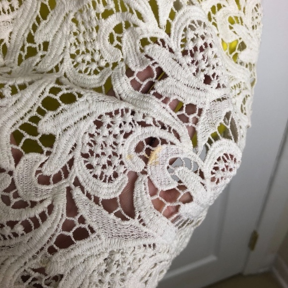 Greylin Valencia Yellow Lace Flare‎ Dress Women Size XS - Picture 8 of 8
